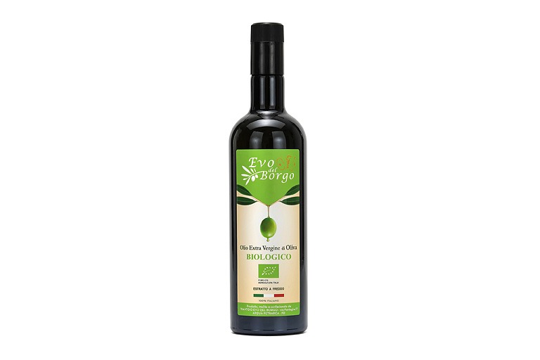 Bottiglia formato 750ml di olio extravergine di oliva biologico