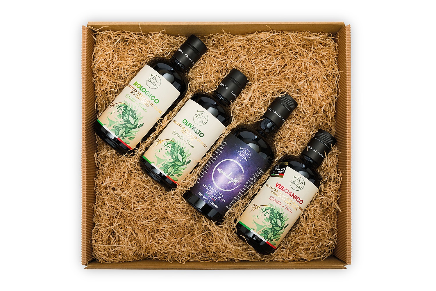 SCATOLA OLIO MIX 750ML Scatola Regalo "Margherita Dorata" - immagine 1